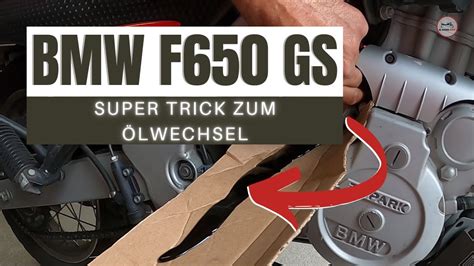 Super Trick Motorrad Lwechsel Leicht Gemacht Bmw F Gs Youtube