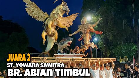 PARADE OGOH OGOH JUARA DENPASAR St Yowana Sawitra Br Abian Timbul