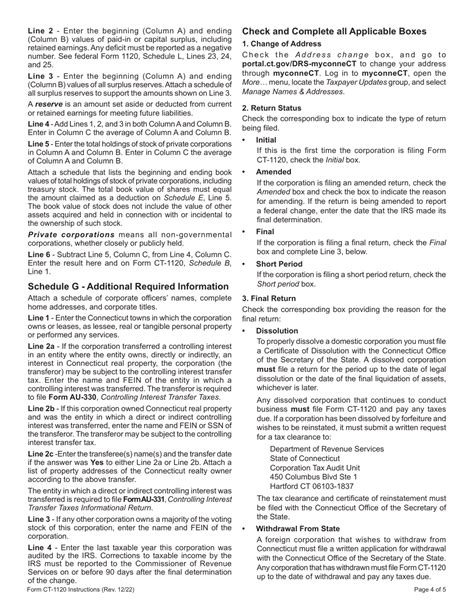 Download Instructions For Form Ct 1120 Corporation Business Tax Return Pdf 2022 Templateroller