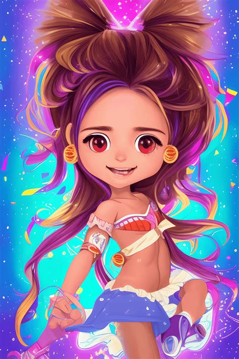 Charming And Vibrant Latina Girl Roller Skating Creative Fabrica