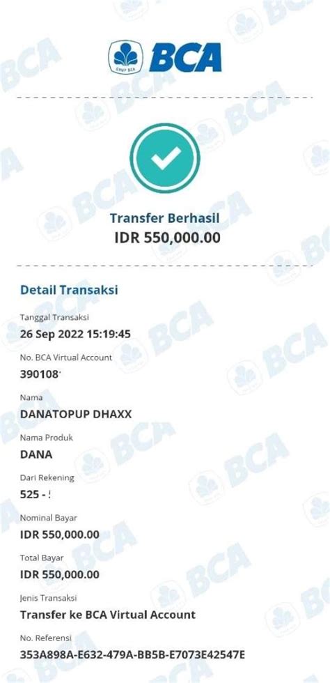 Top Up Dana Melalui Mybca Berhasil Tapi Uang Tidak Masuk Ke Saldo Dana