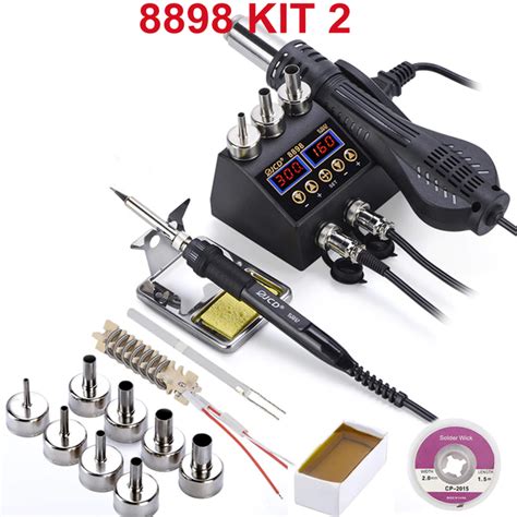 JCD 8898 750W Soldering Station 2 In 1 LCD Digital Display Rework