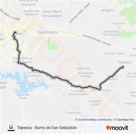 Ruta Tepeaca Puebla Horarios Paradas Y Mapas Ramal 1 Valsequillo