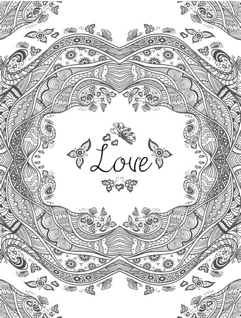 Valentine Coloring Pages Printable Adult