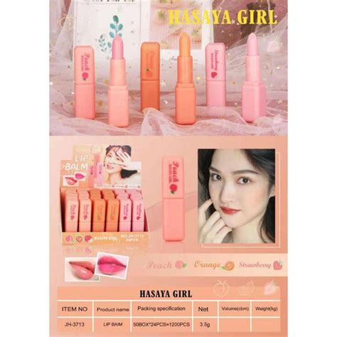 New Hasaya Girl Magic Lip Oil Juicy Peach Lip Balm Shopee Malaysia