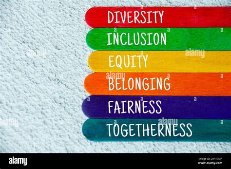 Diversidad inclusión igualdad pertenencia equidad y unión Texto