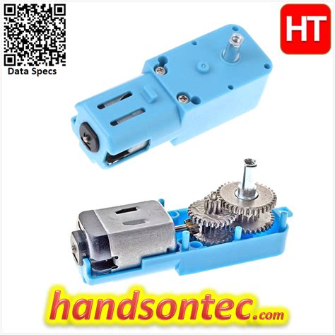 All Metal Gear TT Motor Dual Shaft 100RPM@6V – HandsOn Tech