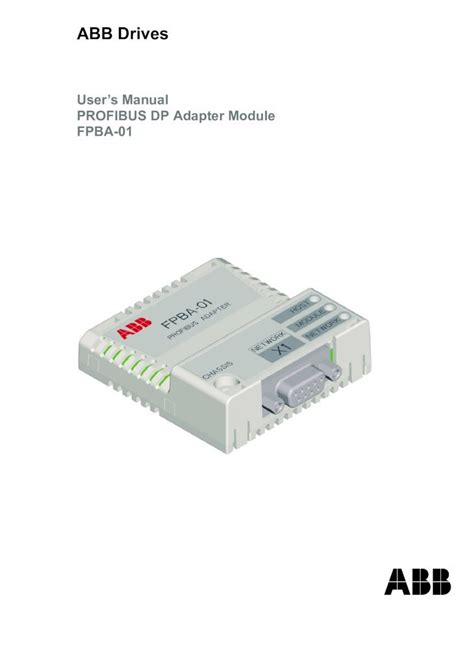 PDF Manual De Usuario ABB FPBA 01 Profibus Adapter Manual DOKUMEN TIPS