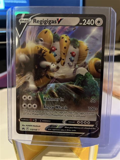 Regigigas V Ultra Rare Crown Zenith Pokemon Card Nm Ebay