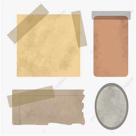 Papel De Scrapbook Vintage Con Cinta Clipart Png PNG Dibujos Papel De