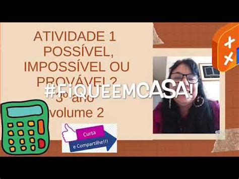 Trilhas Atividade Poss Vel Imposs Vel E Prov Vel Ano Youtube