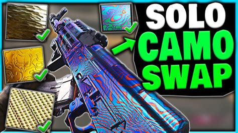 NEW SOLO CAMO SWAP GLITCH IN WARZONE WARZONE SOLO CAMO GLITCH AFTER