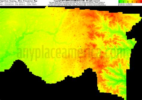 Free Hamilton County Ohio Topo Maps Elevations