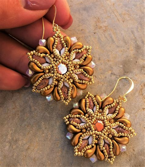 DIY ITA Eng Step By Step Earrings Earrings Naregno Beading Bead Work