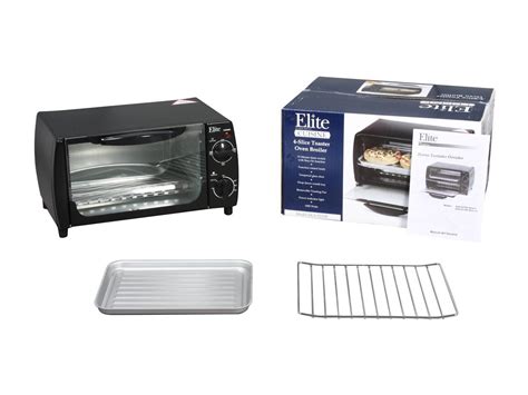 Maxi Matic Eka 9210b Black Elite Cuisine 4 Slice Toaster Oven Broiler Neweggca