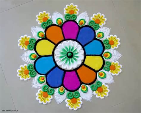 Happy New Year Rangoli Photos