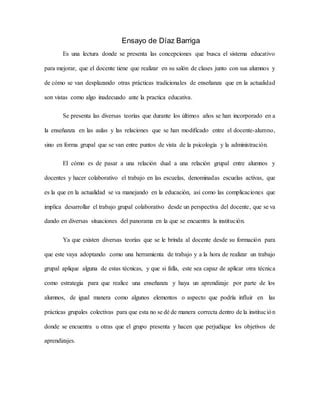 Ensayo Diaz Barriga Pdf