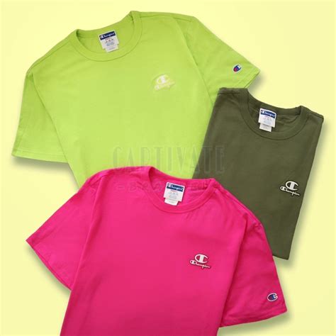 Jual Champion T Shirt Lightweight Embroidered Applique Logo T Shirt