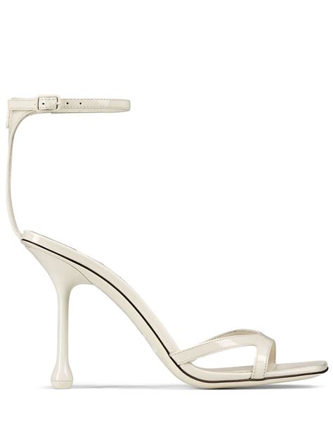 Jimmy Choo Ixia 95mm Patent Leather Sandals Farfetch