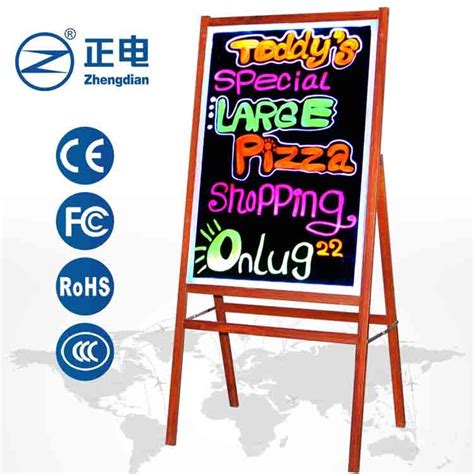 Menu Illuminated Led Writable Writing Display Board With Stand Price