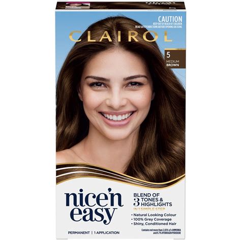 Clairol Nice N Easy Permanent Hair Colour Natural Medium Brown Big W