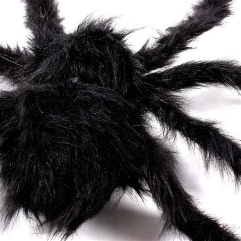 Halloween Giant Spider Decorations Large Fake Spider With Straps Hairy