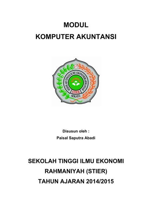 Modul Praktikum Akuntansi Komputer PDF