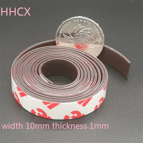 Meter Lot Rubber Magnet Mm M Self Adhesive Flexible Magnetic