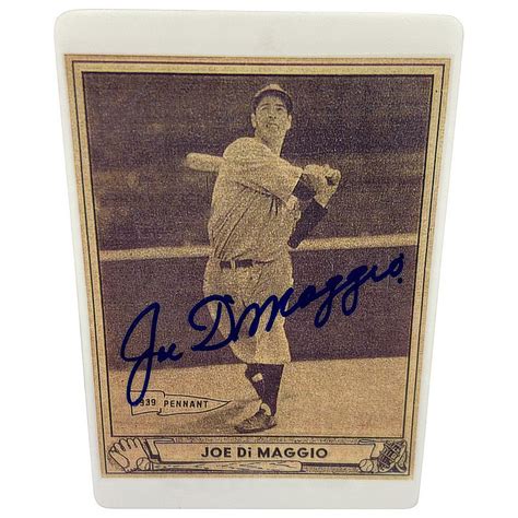 Joe Dimaggio Autographed Baseball Memorabilia And Mlb Merchandise