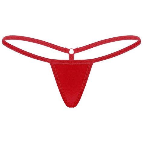 Billionm Womens Femme Erotic Micro Mini Lingerie Panties Low Rise Breakaway T Back G String