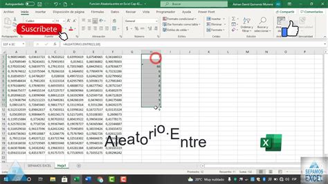 Funcion Aleatorio Entre En Excel Cap 42 YouTube