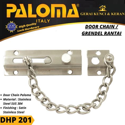 Jual Paloma Dhp Door Chain Grendel Rantai Stainless Pengaman Pintu