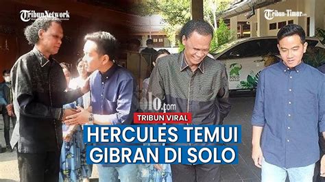 Mantan Preman Tanah Abang Hercules Kunjungi Gibran Rakabuming Di Solo