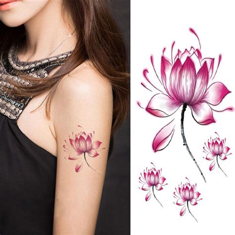 Top Flor De Loto Tatuaje Abzlocal Mx