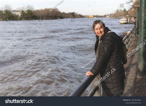 Smiling Mature Woman Poses Looking Camera Stock Photo 2341911647 Shutterstock