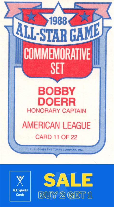 Topps Of Bobby Doerr All Star Game Commemorative Set