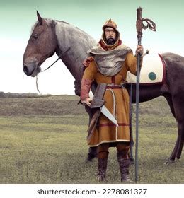 Ancient Sarmatian Soldier Facing Viewer Holding Imagen generada por IA ...