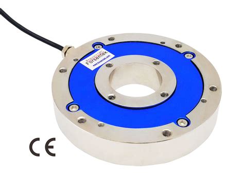 Low Profile Hollow Type Reaction Torque Sensor Flange To Flange Mounting