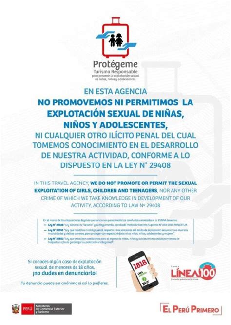 Prevención De La Explotación Sexual De Niñas Niños Y Adolescentes En El ámbito Del Turismo