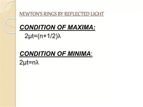 Newton Rings Ppt