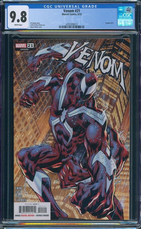 Venom Cgc White Pages Bryan Hitch Cover A Marvel Hd Scans