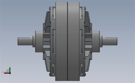 Zkb型双出轴、止口支撑、风扇冷却磁粉离合器[zkb 12bn] Solidworks 2018 模型图纸下载 懒石网