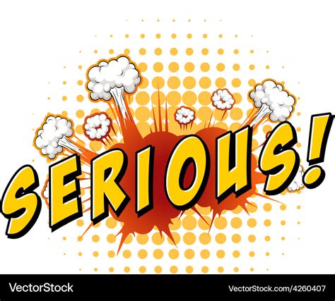 Serious Royalty Free Vector Image - VectorStock