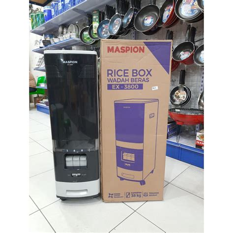 Jual MASPION RICE BOX EX 3800 TEMPAT PENYIMPANAN BERAS 10 KG TONG