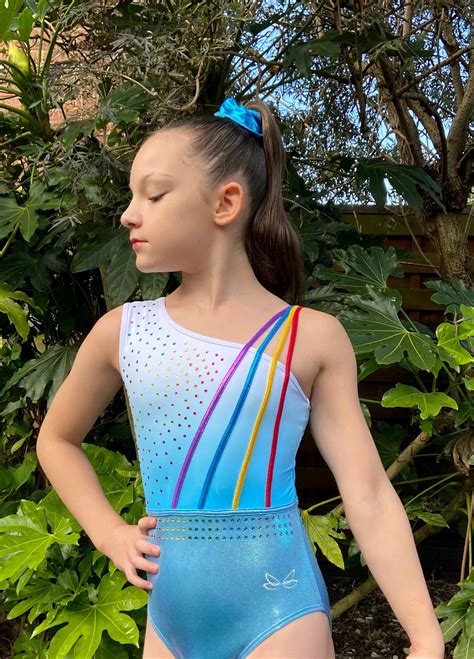 Dragonfly Leotards Rainbow Sash Gymnastics In Comfort