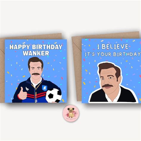 Ted Lassso Birthday Card Etsy Uk