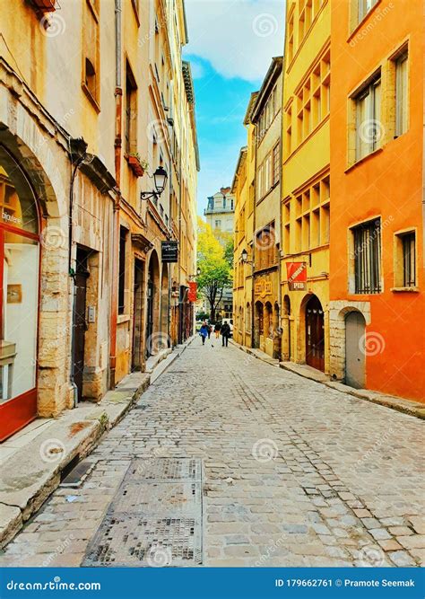 Vieux Lyon, Old Town of Lyon, France Editorial Photo - Image of road, neighbourhood: 179662761