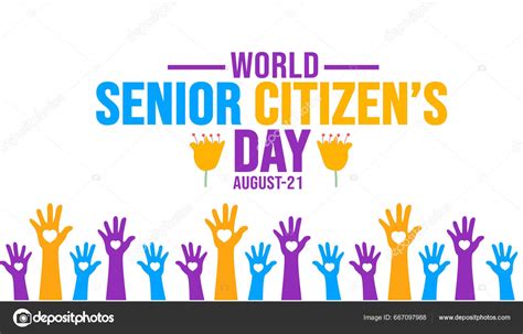 World Senior Citizens Day Background Template Holiday Concept