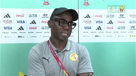 Mondial U17 Réaction Du Coach Serigne Saliou Dia Après Le Match Perdu