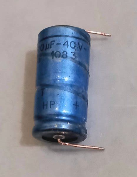 Jual Philips 220uF 40V 85C Vintage Electrolytic Capacitor Axial Snap In